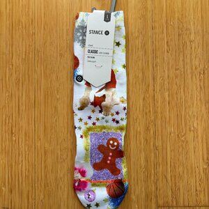 Stance Socks - Christmas Dog Santa Basketball -Girls/Youth Size Large (US 2-5.5)